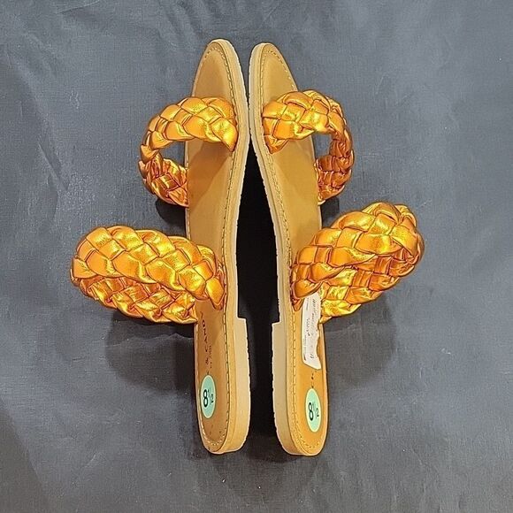 BRAND NEW ROCK&CANDY BRAIDED TWO-BAND SLIDE SANDALS - Picture 7 of 16